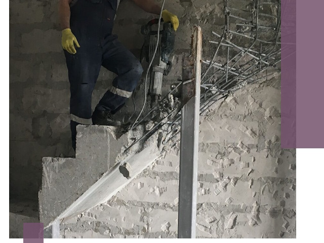 Демонтаж металлических и бетонных лестниц в Амурске