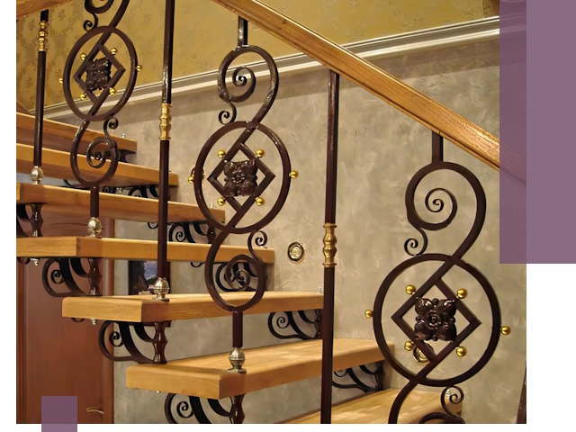 Изготовление кованых лестниц под ключ в Амурске