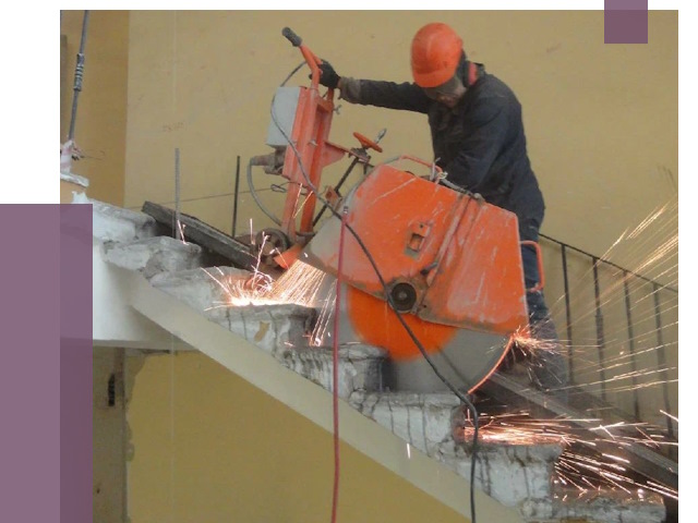 Демонтаж бетонных лестниц в Амурске от 4649 руб. за м2 | ПРОЛЁТ-Мрс