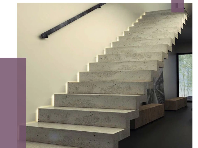 Облицовка бетонных лестниц в Амурске от 4649 руб/м2 