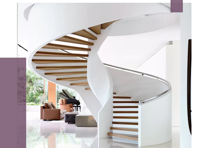 Винтовые лестницы в Амурске под ключ от 49077 руб. | ПРОЛЁТ-Мрс