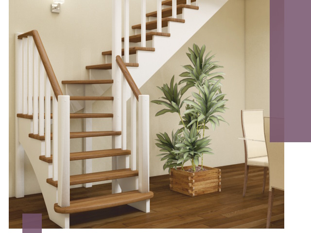 Г-образные лестницы под ключ в Амурске — изготовление и монтаж