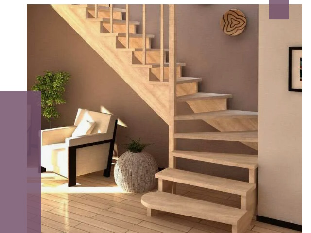 Изготовление Г-образных лестниц в Амурске от 19114 руб. 