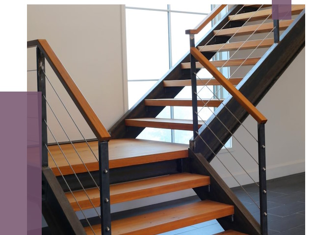 Изготовление лестниц на металлокаркасе в Амурске от 19114 руб. | ПРОЛЁТ-Мрс