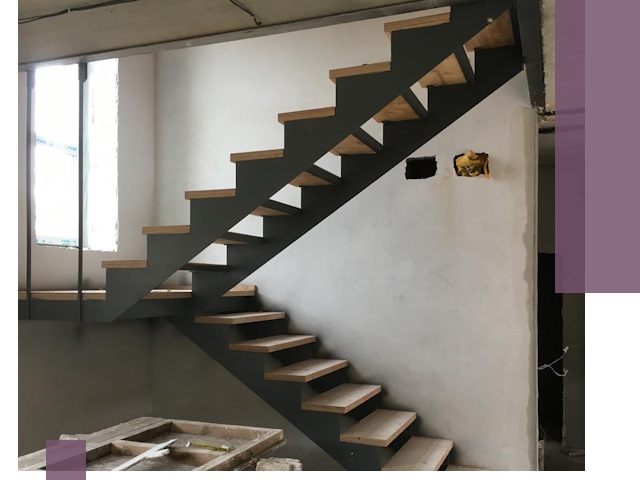 Изготовление лестниц на металлокаркасе в Амурске от производителя