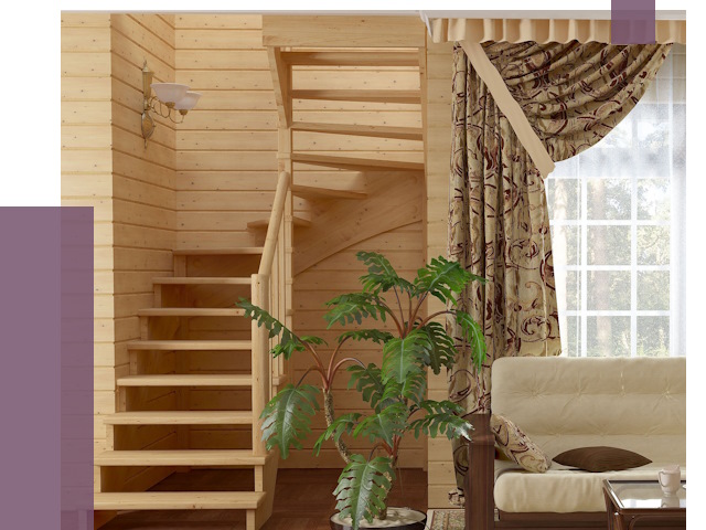 Лестницы для дачи в Амурске от 76715 руб.  | ПРОЛЁТ-Мрс