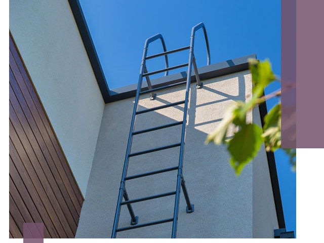 Лестницы на крышу в Амурске — изготовление, монтаж, демонтаж