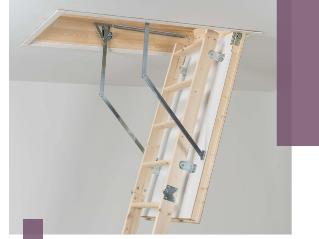 Установка чердачной лестницы под ключ в Амурске