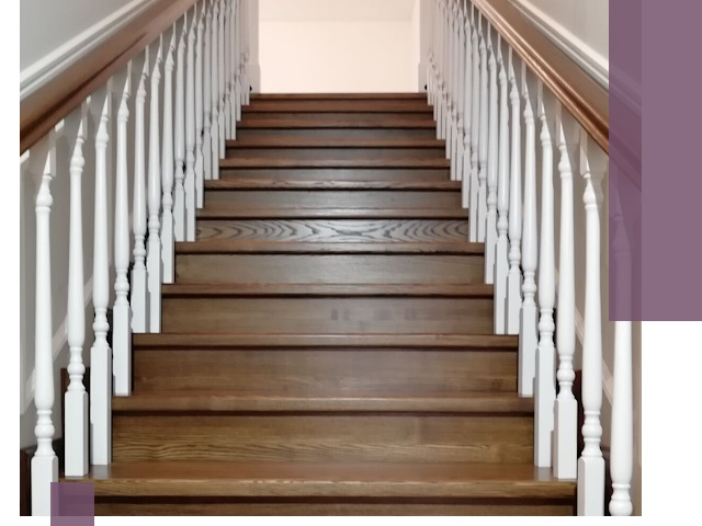 Лестницы из ясеня на заказ в Амурске — изготовление и монтаж