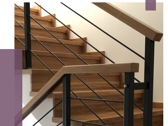 Обшивка металлической лестницы деревом в Амурске от 4391 руб. 