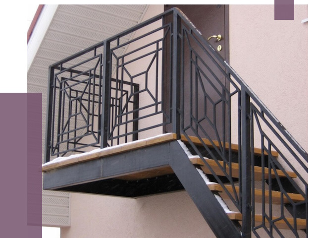 Металлические перила в Амурске от 4339 руб.  | ПРОЛЁТ-Мрс