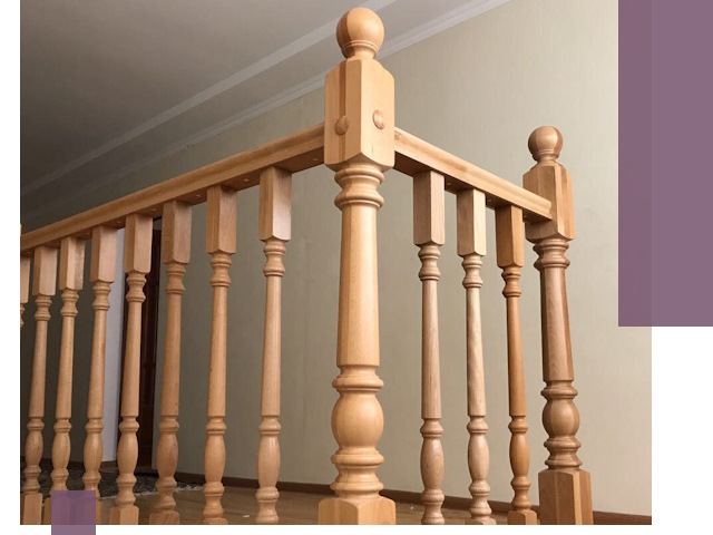 Деревянные перила на заказ в Амурске: монтаж и изготовление