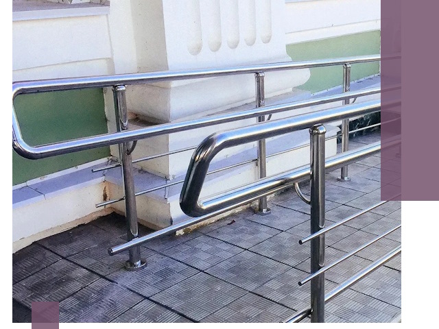 Ограждения пандусов из металла и нержавейки в Амурске