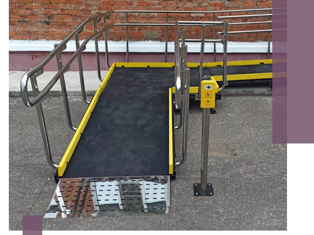 Изготовление наклонных пандусов для инвалидов в Амурске