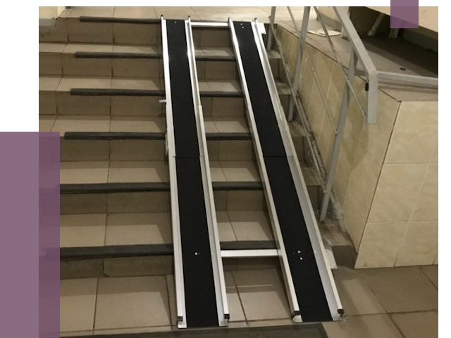 Установка пандуса в подъезд в Амурске от 8059 руб. под ключ | ПРОЛЁТ-Мрс