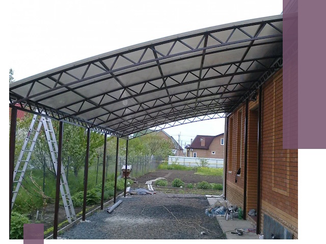 Профессиональный монтаж навесов под ключ в Амурске