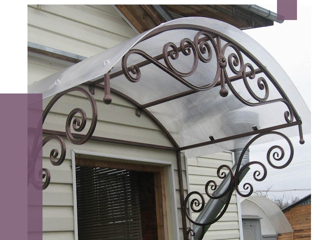 Изготовление козырьков в Амурске от 7439 руб. — заказать | ПРОЛЁТ-Мрс