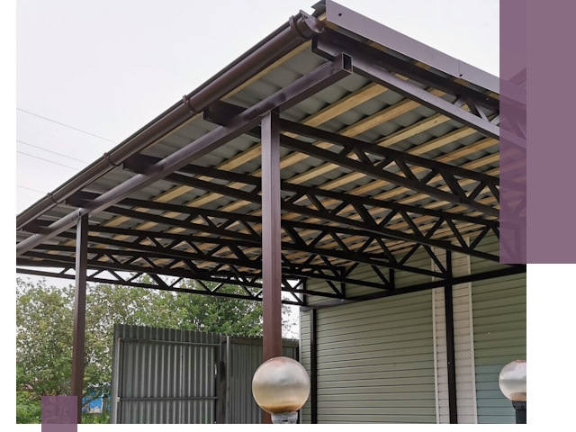 Навесы под ключ в Амурске: изготовление, монтаж и гарантия