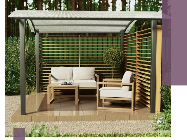 Навесы для дачи в Амурске: изготовление, монтаж и демонтаж