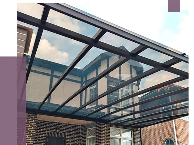 Навесы из поликарбоната в Амурске от 8700 руб. под ключ — ПРОЛЁТ-Мрс