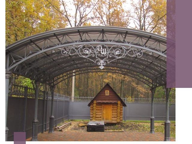 Кованые навесы премиум-класса под заказ в Амурске