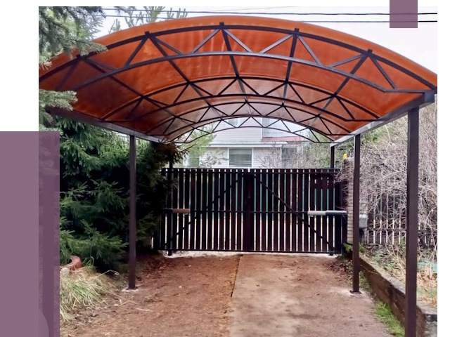 Арочные навесы в Амурске от 12863 руб. — изготовление и монтаж | ПРОЛЁТ-Мрс