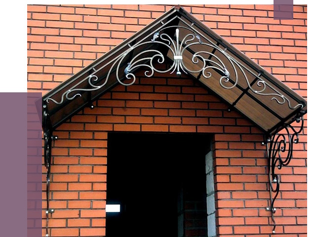 Металлические козырьки в Амурске от 10797 руб. 