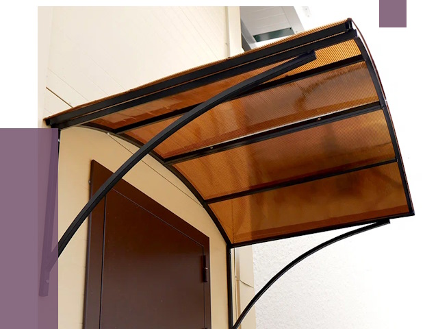 Недорогие козырьки в Амурске от 7666 руб.  | ПРОЛЁТ-Мрс
