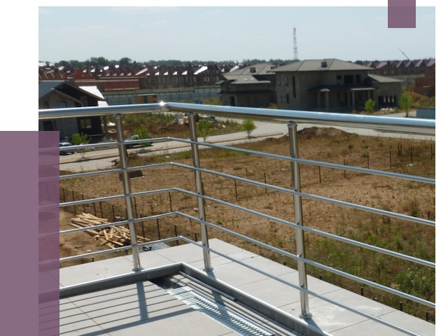 Парапеты из нержавеющей стали в Амурске от 8059 руб. за м² | ПРОЛЁТ-Мрс