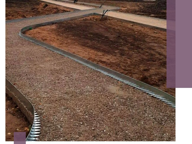 Металлические бордюры под ключ в Амурске — изготовление и монтаж