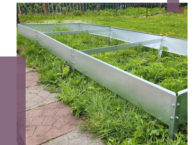 Металлические бордюры для грядок в Амурске от 1808 руб.