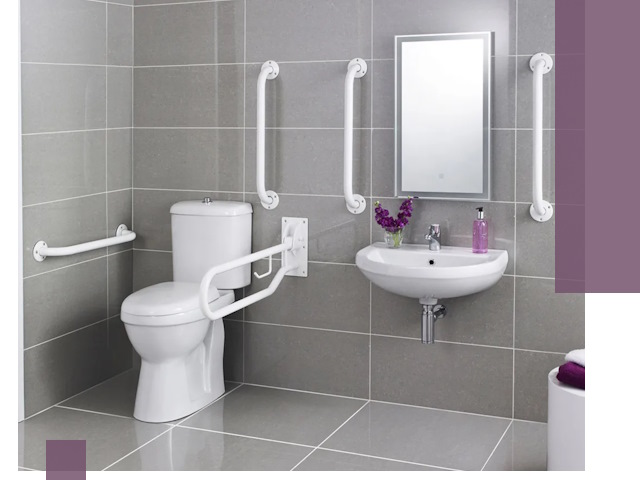 Поручни для санузлов в Амурске: установка, ремонт и монтаж